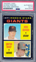 George Foster Signed Mike Davison RC / George Foster RC 1971 Topps Rookie Stars #276 (PSA) at PristineAuction.com
