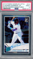 Vladimir Guerrero Jr. 2019 Donruss Optic Rated Rookies Signatures #47 (PSA 9) at PristineAuction.com