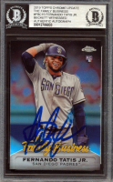 Fernando Tatis Jr. Signed 2019 Topps Chrome Update The Family Business #FBC15 (BGS) at PristineAuction.com