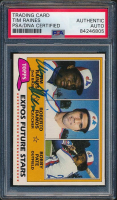 Tim Raines Signed Tim Raines RC / Roberto Ramos RC / Bobby Pate RC 1981 Topps #479 (PSA) at PristineAuction.com