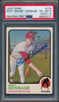 Goose Gossage Signed 1973 Topps #174 RC (PSA 6 | Autograph Graded 10) at PristineAuction.com