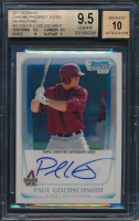 Paul Goldschmidt 2011 Bowman Chrome Prospect Autographs Refractors #BCP99 #/500 (BGS 9.5 | Autograph Graded 10) at PristineAuction.com