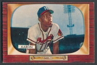 Hank Aaron 1955 Bowman #179 at PristineAuction.com