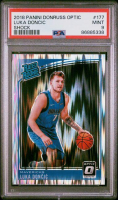 Luka Doncic 2018-19 Donruss Optic Shock #177 RR RC (PSA 9) at PristineAuction.com