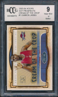 LeBron James 2003-04 Hoops Hot Prospects Cream of the Crop #1 RC (BCCG 9) at PristineAuction.com