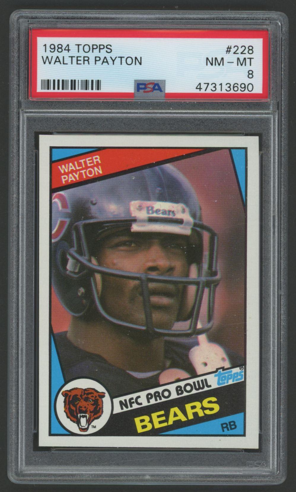 Walter Payton 1984 Topps #228 (PSA 8) at PristineAuction.com Walter Payton 1984 Topps #228 (PSA 8) at PristineAuction.com