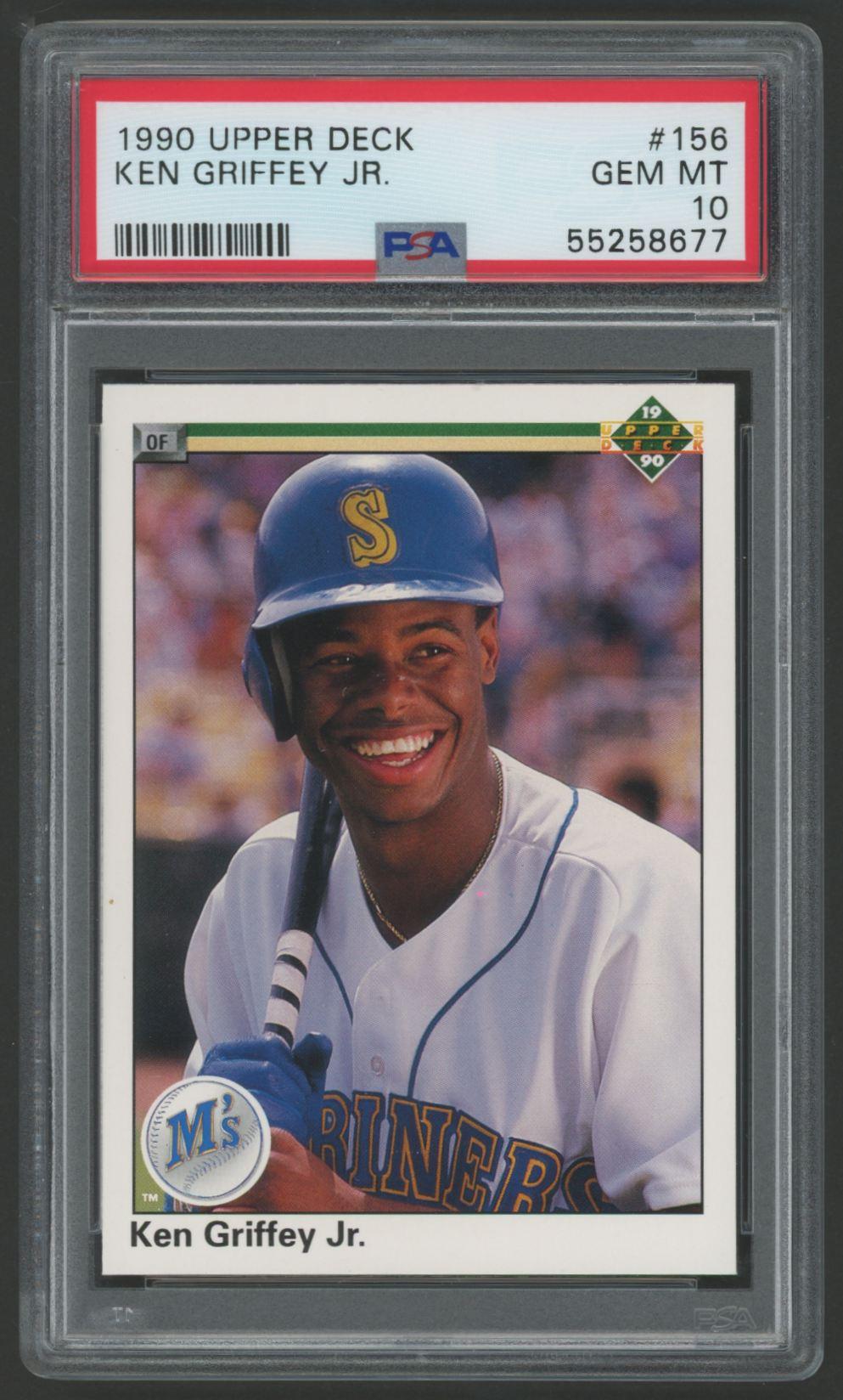 Ken Griffey Jr. 1990 Upper Deck #156 (PSA 10) at PristineAuction.com Ken Griffey Jr. 1990 Upper Deck #156 (PSA 10) at PristineAuction.com