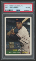 Willie Mays 1997 Topps / 1957 Reprint #9 (PSA 10) at PristineAuction.com