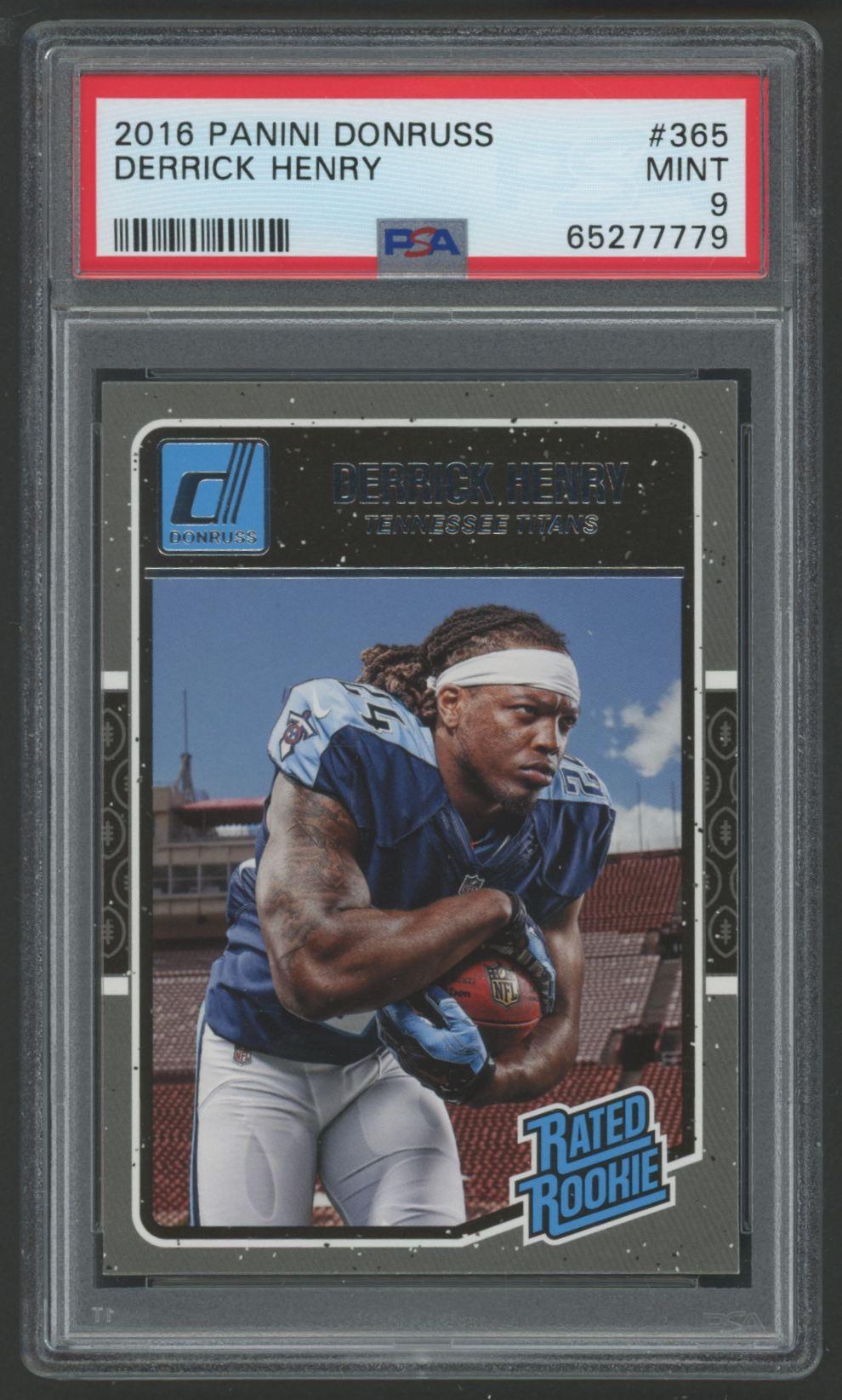 Derrick Henry 2016 Donruss RR #365 (PSA 9) at PristineAuction.com Derrick Henry 2016 Donruss RR #365 (PSA 9) at PristineAuction.com