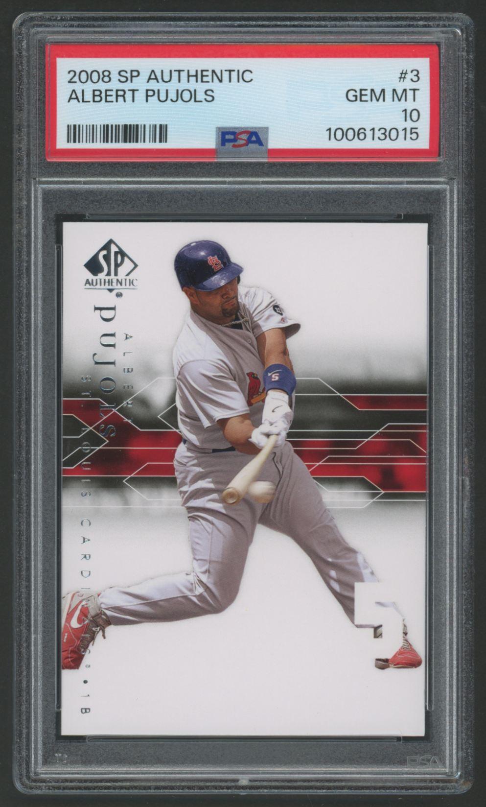 Albert Pujols 2008 SP Authentic #3 (PSA 10) at PristineAuction.com Albert Pujols 2008 SP Authentic #3 (PSA 10) at PristineAuction.com