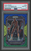 Wilt Chamberlain 2022 Prizm Blue/Yellow/Green Choice #285 (PSA 10) at PristineAuction.com