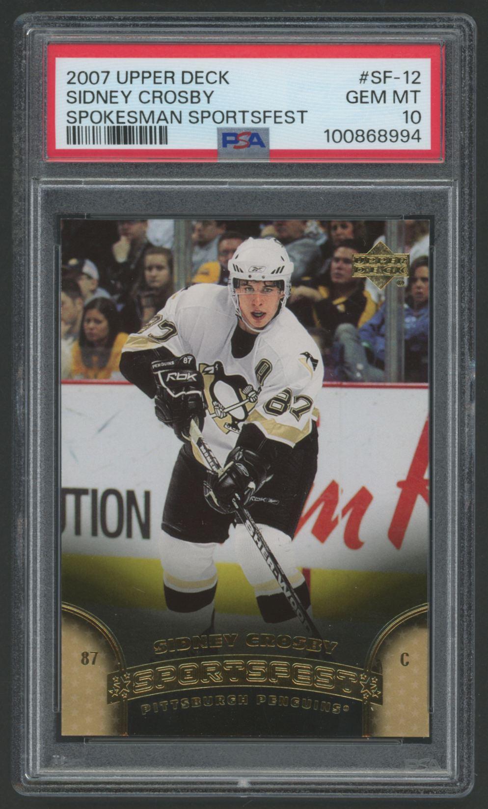 Sidney Crosby 2007 Upper Deck Sportsfest #SF12 (PSA 10) at PristineAuction.com Sidney Crosby 2007 Upper Deck Sportsfest #SF12 (PSA 10) at PristineAuction.com