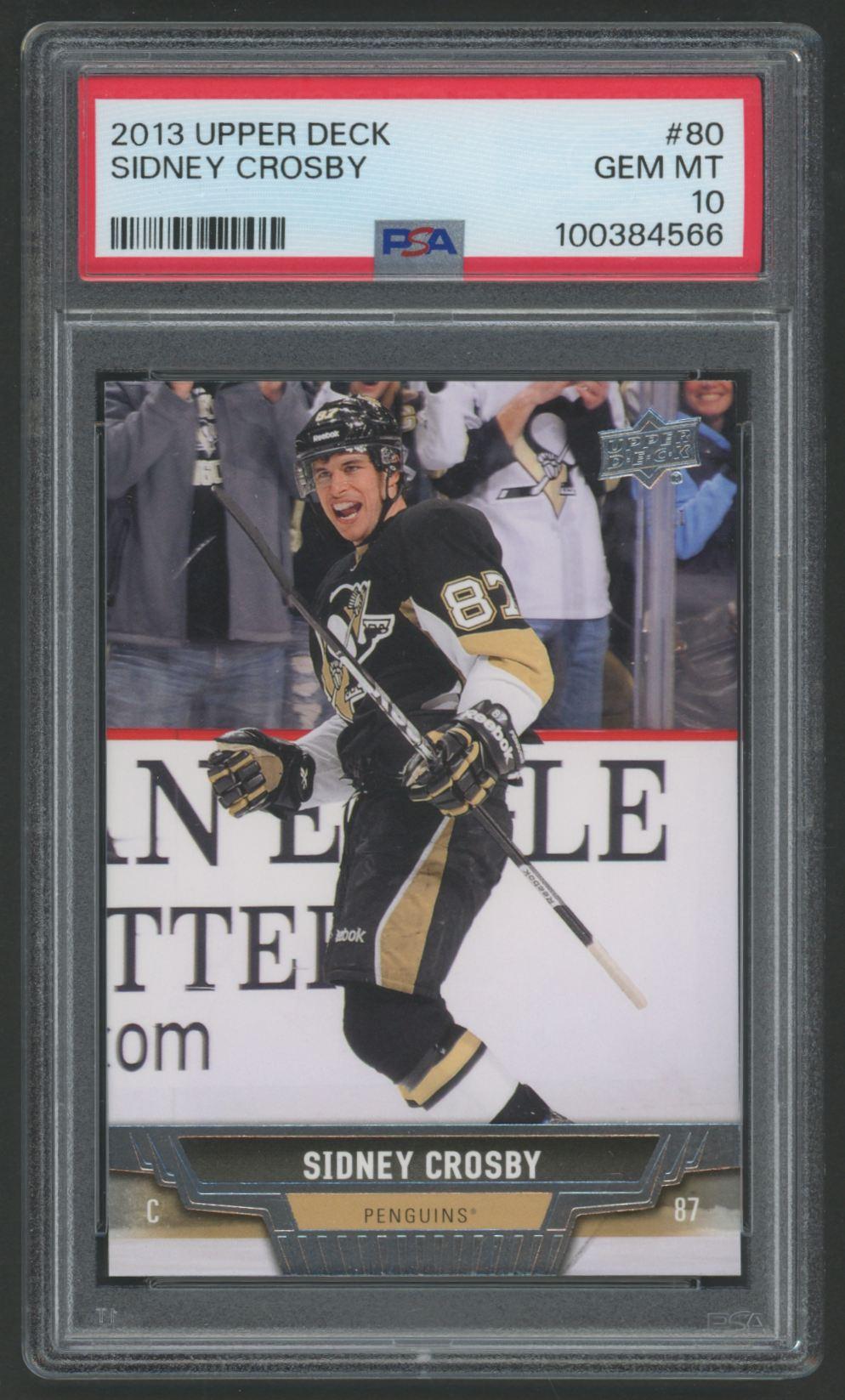 Sidney Crosby 2013 Upper Deck #80 (PSA 10) at PristineAuction.com Sidney Crosby 2013 Upper Deck #80 (PSA 10) at PristineAuction.com