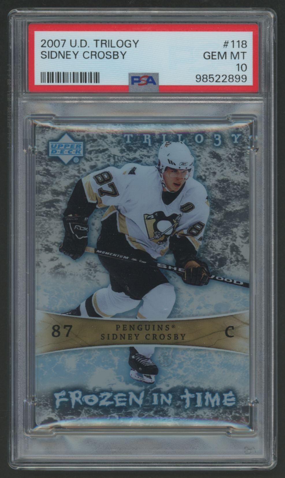 Sidney Crosby 2007 Upper Deck Trilogy #118 (PSA 10) at PristineAuction.com Sidney Crosby 2007 Upper Deck Trilogy #118 (PSA 10) at PristineAuction.com