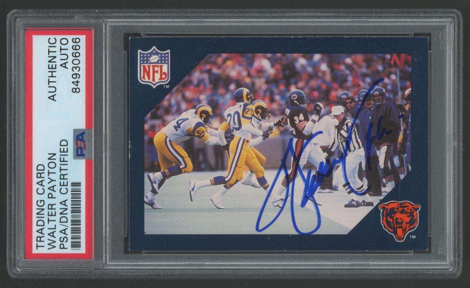 Walter Payton Signed 1988 Walter Payton Commemorative #24 (PSA) at PristineAuction.com Walter Payton Signed 1988 Walter Payton Commemorative #24 (PSA) at PristineAuction.com