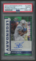 Reggie Wayne 2022 Panini Contenders Optic Legendary Contenders Autographs Green Pulsar #10 #19/25 (PSA 10) at PristineAuction.com