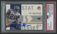 Marshall Faulk Signed 2001 SP Authentic Jersey #SPMF #1194/1359 (PSA) at PristineAuction.com