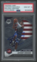 Anthony Edwards Signed 2020 Mosaic #252 (PSA | Autograph Graded 10) at PristineAuction.com