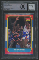 Bernard King Signed 1986-87 Fleer #60 (BGS | Autograph Graded 10) at PristineAuction.com