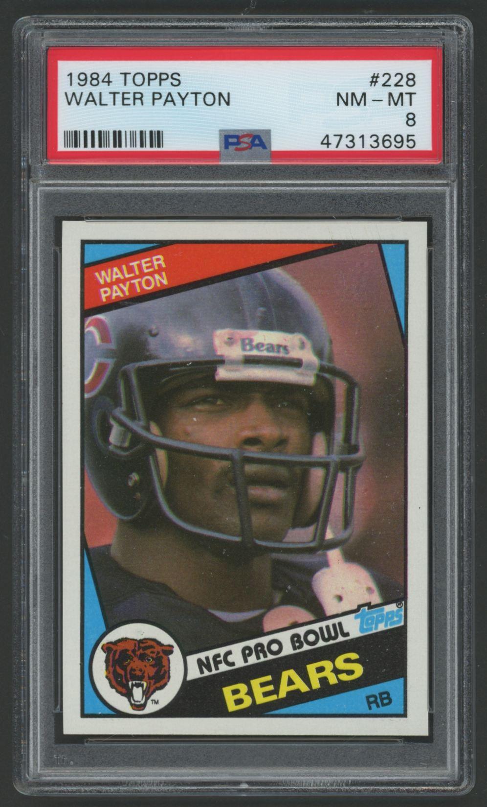 Walter Payton 1984 Topps #228 (PSA 8) at PristineAuction.com Walter Payton 1984 Topps #228 (PSA 8) at PristineAuction.com
