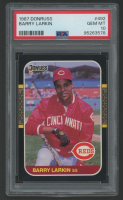 Barry Larkin 1987 Donruss #492 (PSA 10) at PristineAuction.com