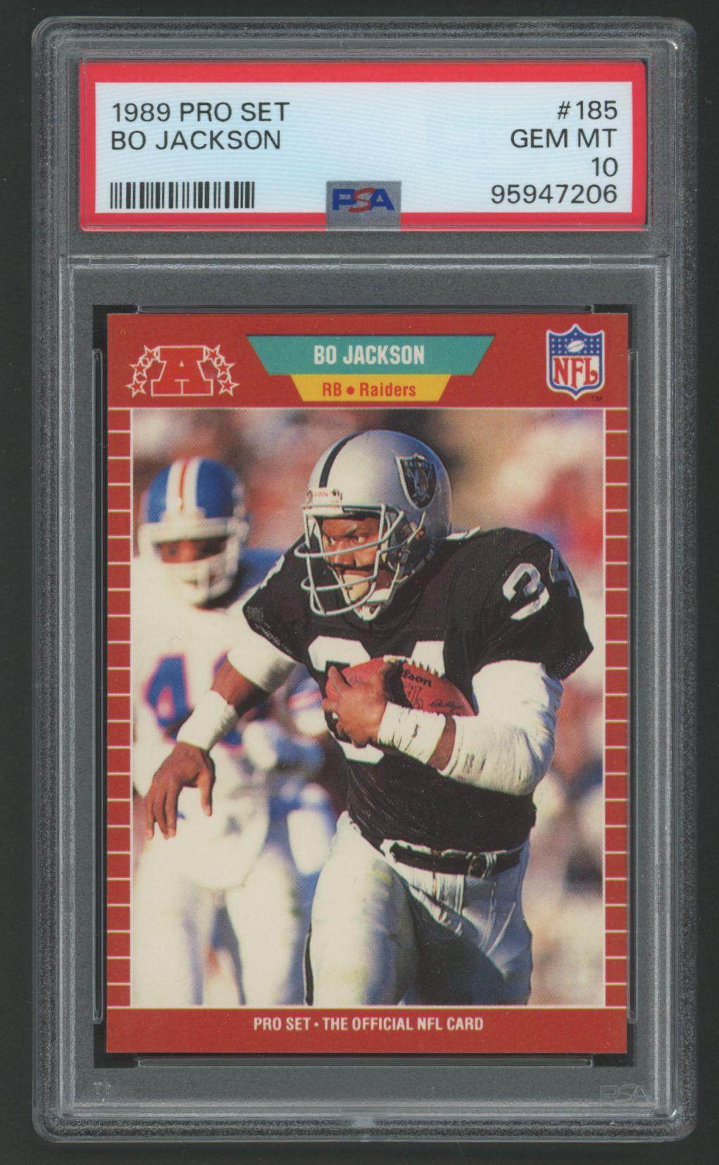 Bo Jackson 1989 Pro Set #185 (PSA 10) at PristineAuction.com Bo Jackson 1989 Pro Set #185 (PSA 10) at PristineAuction.com