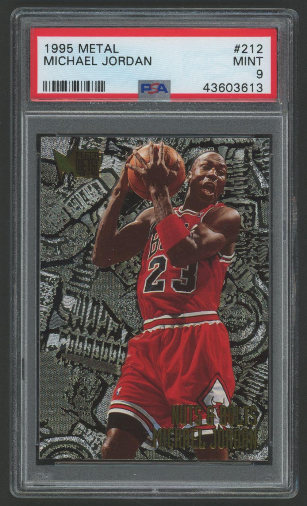 Michael Jordan 1995 Metal #212 (PSA 9) at PristineAuction.com Michael Jordan 1995 Metal #212 (PSA 9) at PristineAuction.com