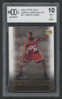 Lebron James 2003 Upper Deck Lebron James Box Set #27 RC (BCCG 10) at PristineAuction.com