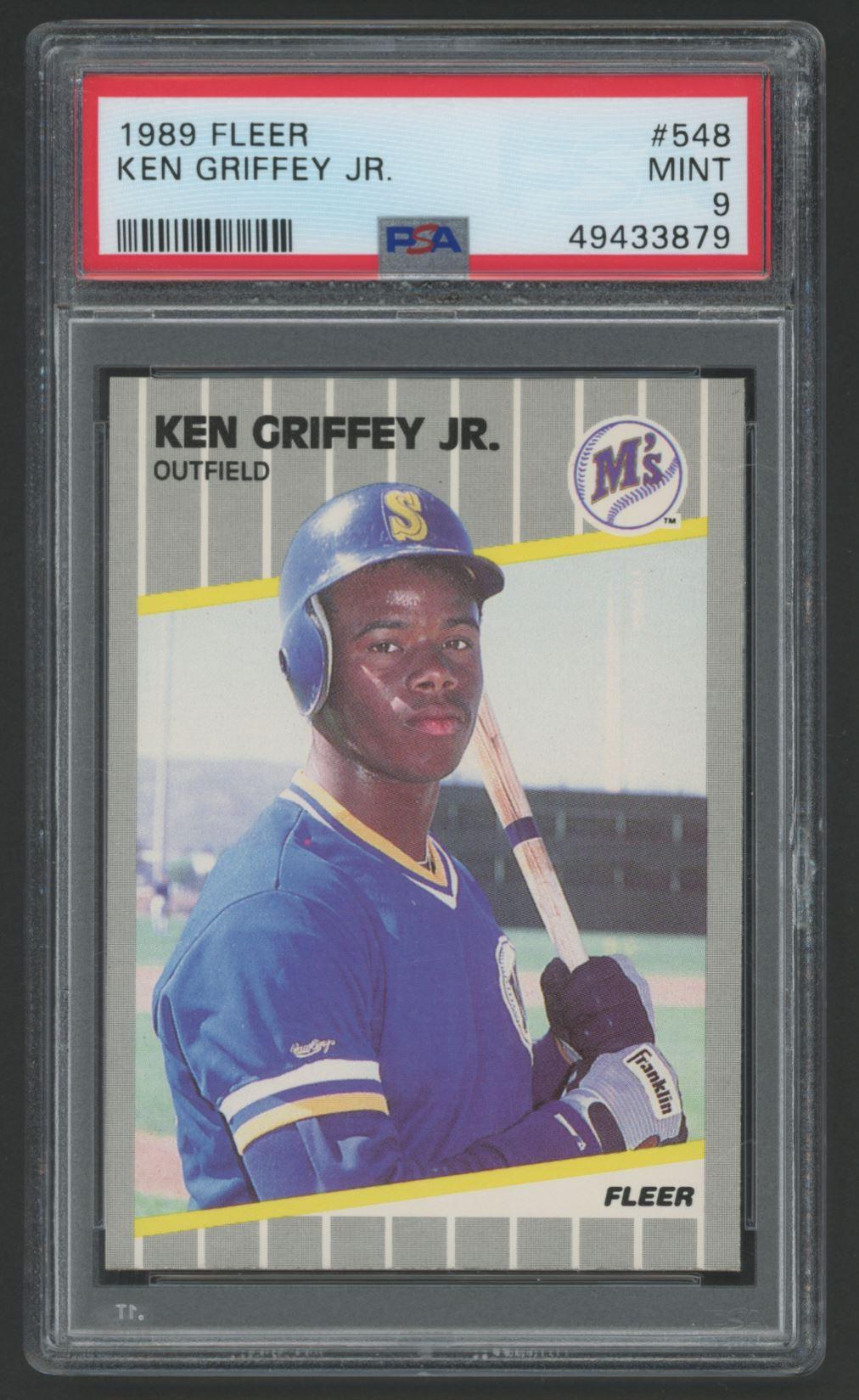 Ken Griffey Jr. 1989 Fleer #548 RC (PSA 9) at PristineAuction.com Ken Griffey Jr. 1989 Fleer #548 RC (PSA 9) at PristineAuction.com