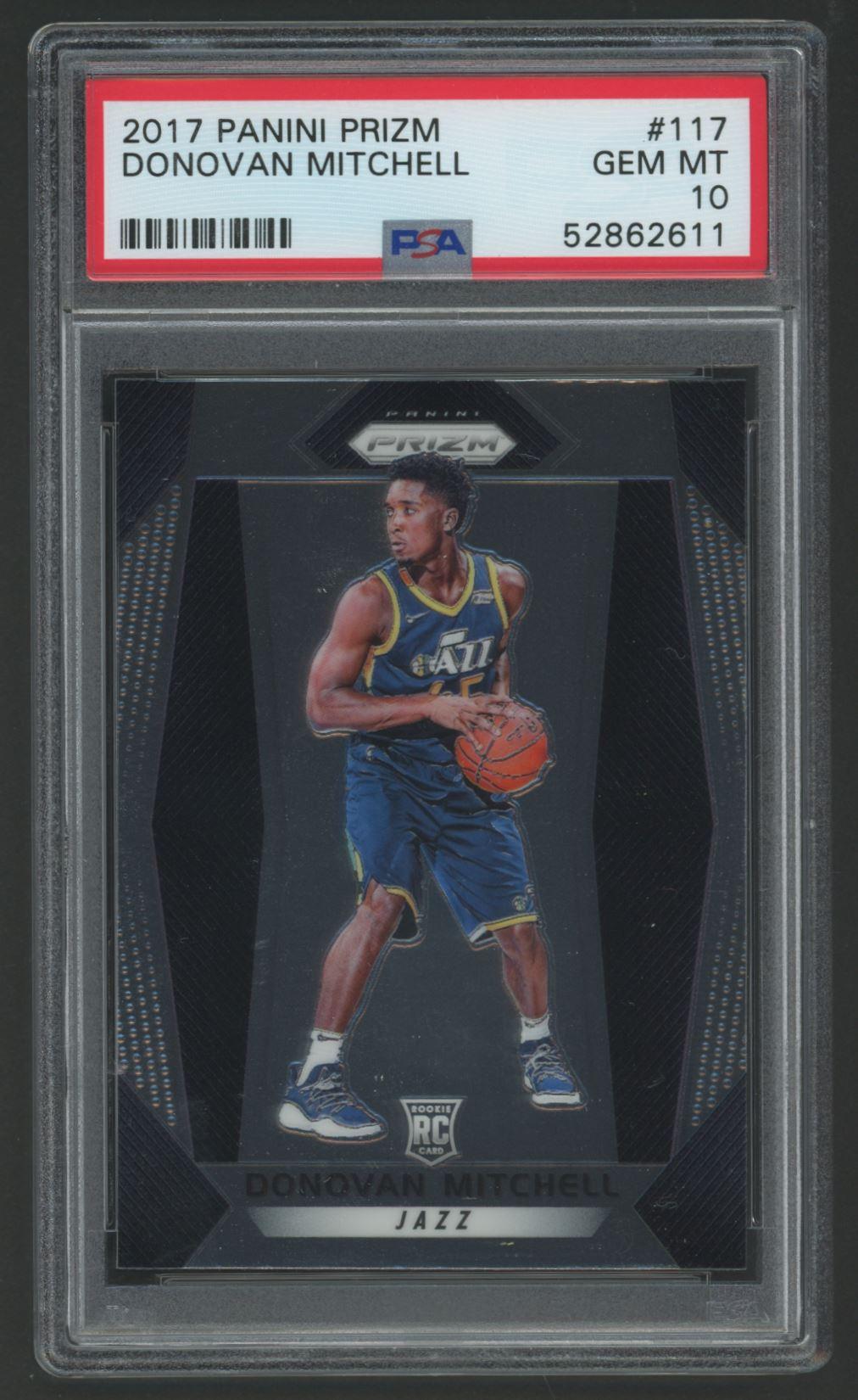 Donovan Mitchell 2017-18 Panini Prizm #117 RC (PSA 10) at PristineAuction.com Donovan Mitchell 2017-18 Panini Prizm #117 RC (PSA 10) at PristineAuction.com