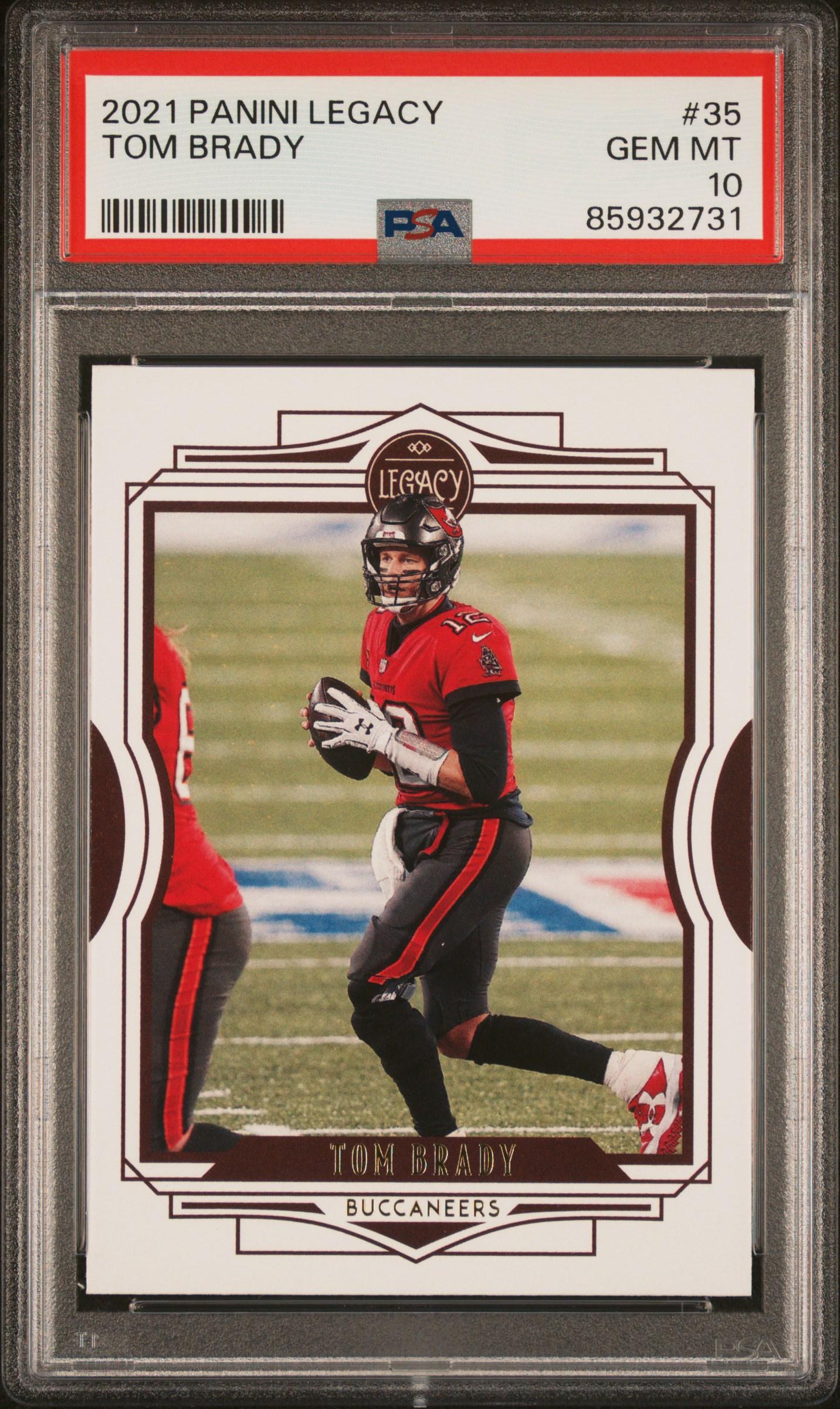Tom Brady 2021 Panini Legacy #35 (PSA 10) at PristineAuction.com Tom Brady 2021 Panini Legacy #35 (PSA 10) at PristineAuction.com