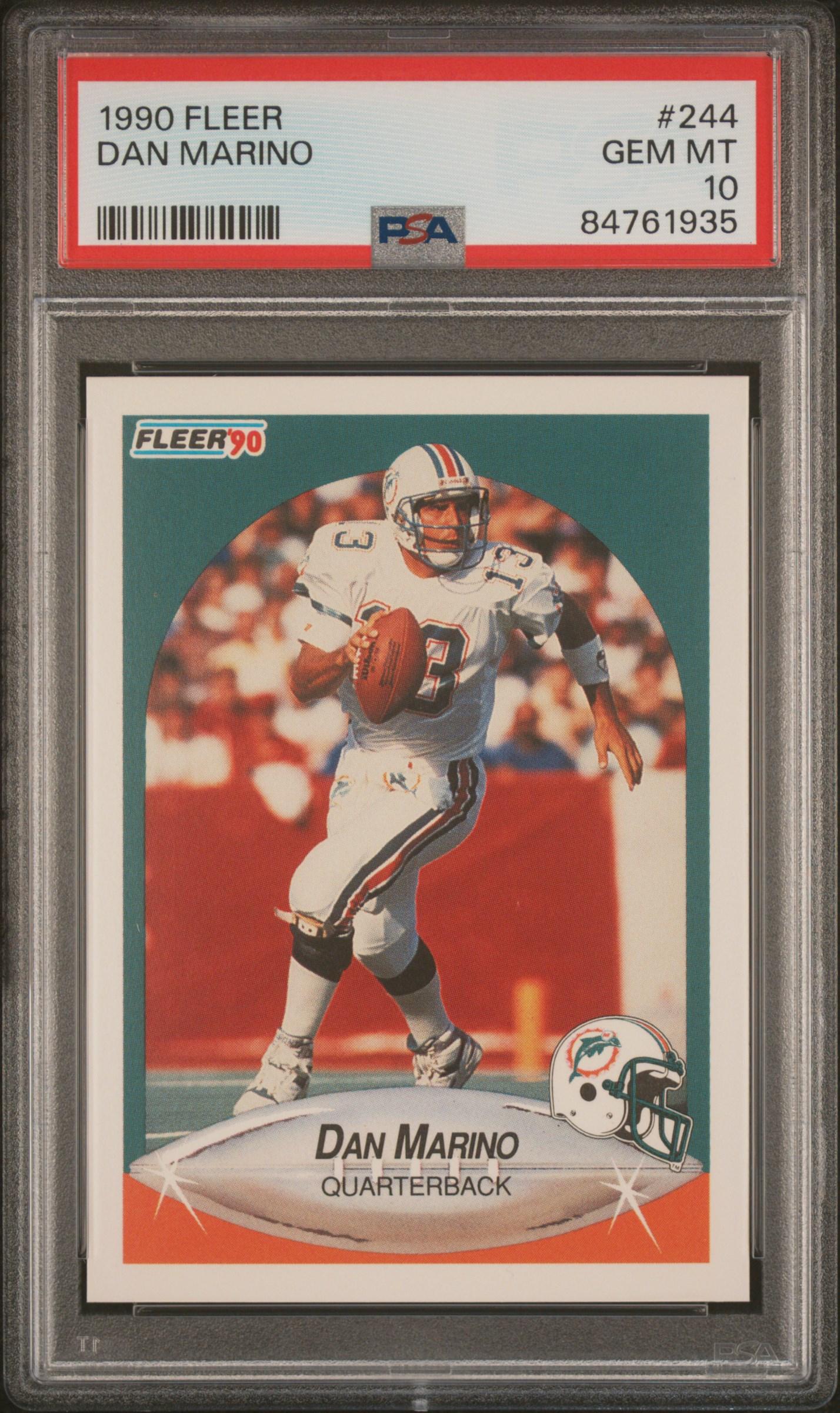 Dan Marino 1990 Fleer #244 (PSA 10) at PristineAuction.com Dan Marino 1990 Fleer #244 (PSA 10) at PristineAuction.com