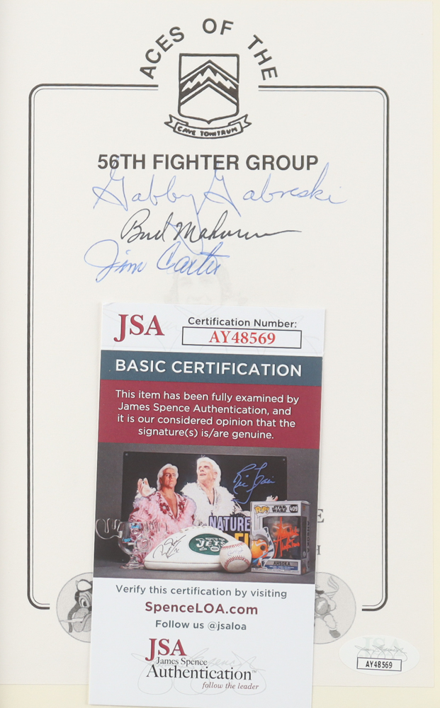 Gabby Grabeski, Walker Muhrin, & James Carter Signed "Gabby: A Fighter Pilot's Life" Hardcover Book (JSA) at PristineAuction.com Gabby Grabeski, Walker Muhrin, & James Carter Signed "Gabby: A Fighter Pilot's Life" Hardcover Book (JSA) at PristineAuction.com