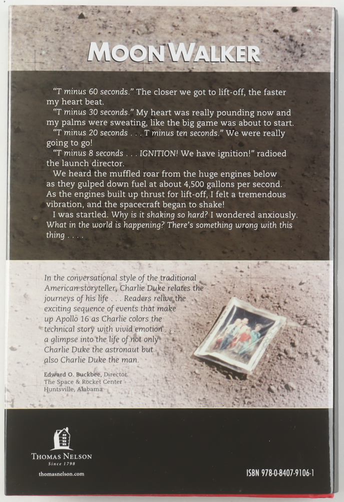 Charlie Duke Signed "Moon Walker" Hardcover Book (AIV) at PristineAuction.com Charlie Duke Signed "Moon Walker" Hardcover Book (AIV) at PristineAuction.com