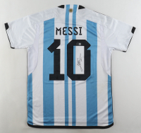 Lionel Messi Signed Argentina Adidas Authentic Jersey Inscribed "Leo" (Beckett) at PristineAuction.com