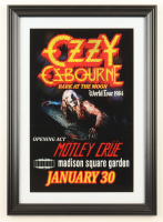 1984 "Ozzy Osbourne: Bark at the Moon" World Tour Custom Framed Poster at PristineAuction.com