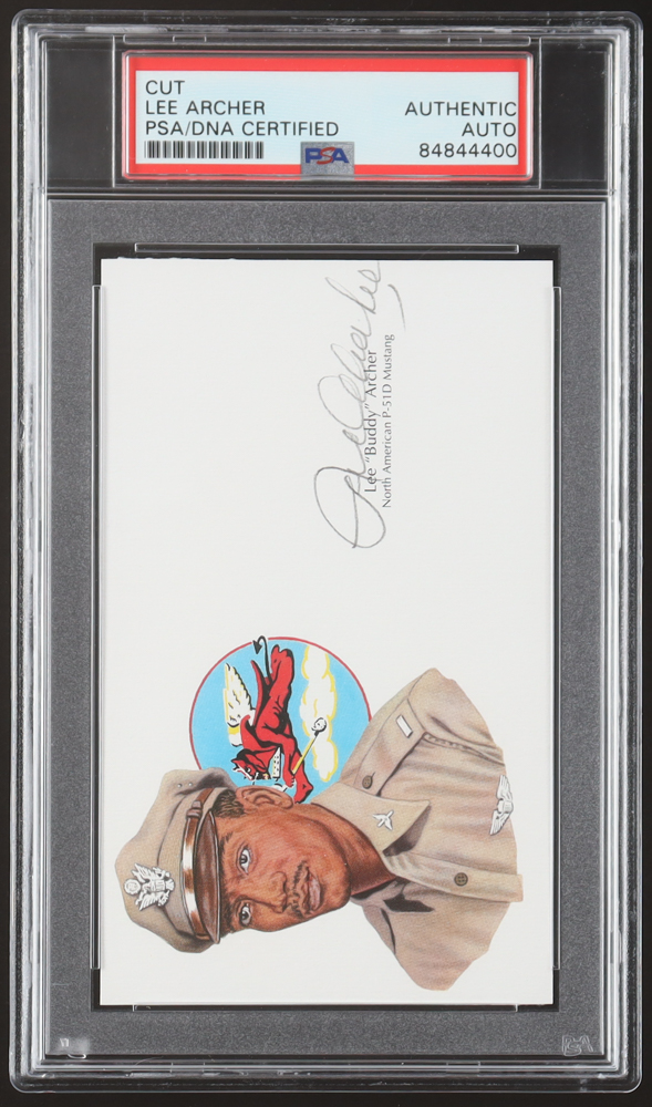 Lee Archer Signed 3x5 Index Card (PSA) at PristineAuction.com Lee Archer Signed 3x5 Index Card (PSA) at PristineAuction.com
