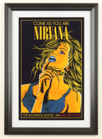 1993 "Nirvana: Come As You Are" Seattle Concert Custom Framed Poster at PristineAuction.com