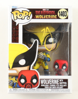 Hugh Jackman Signed "Deadpool & Wolverine" #1403 Wolverine with Babypool Bobble-Head Funko Pop! Vinyl Figure (ACOA) at PristineAuction.com