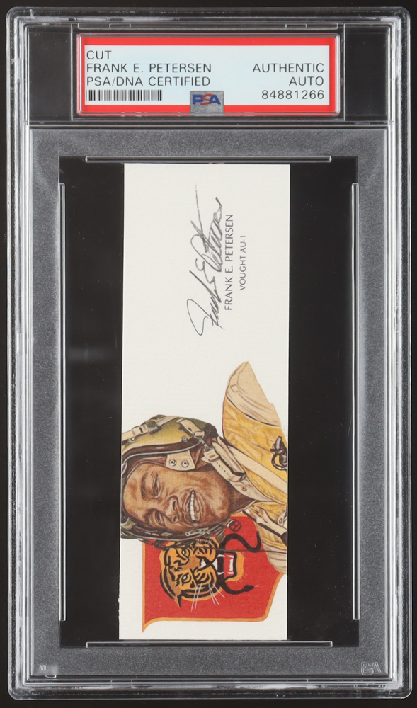 Frank E. Petersen Signed 2x6 Index Card (PSA) at PristineAuction.com Frank E. Petersen Signed 2x6 Index Card (PSA) at PristineAuction.com