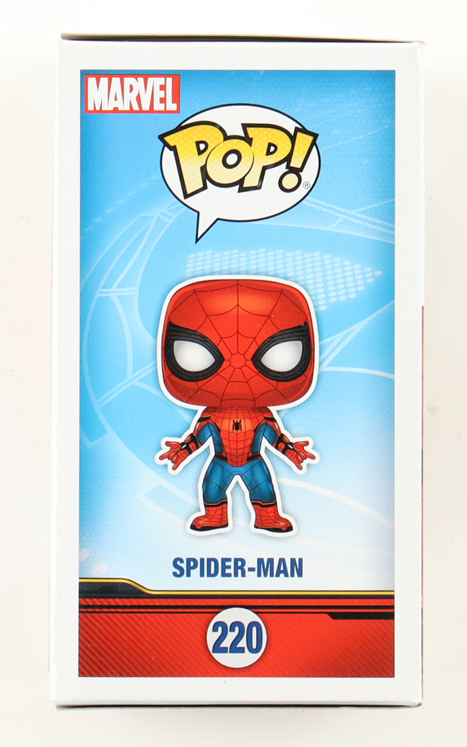 Tom Holland Signed "Spider-Man: Homecoming" #220 Spider-Man Bobble-Head Funko Pop! Vinyl Figure (AutographCOA) at PristineAuction.com Tom Holland Signed "Spider-Man: Homecoming" #220 Spider-Man Bobble-Head Funko Pop! Vinyl Figure (AutographCOA) at PristineAuction.com