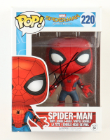 Tom Holland Signed "Spider-Man: Homecoming" #220 Spider-Man Bobble-Head Funko Pop! Vinyl Figure (AutographCOA) at PristineAuction.com
