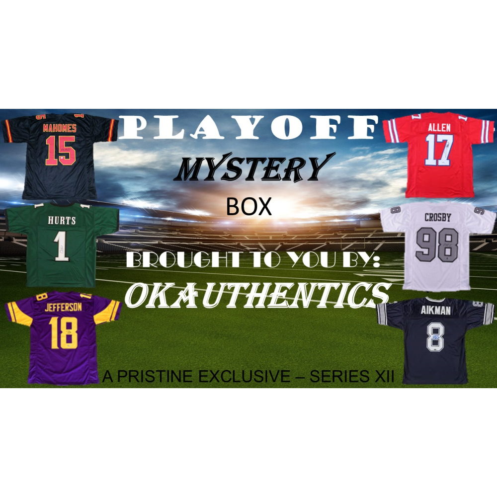OKAUTHENTICS Playoff Football Mystery Box Series XII at PristineAuction.com
