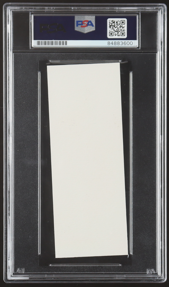 Harold Fischer Signed 2x6 Cut (PSA) at PristineAuction.com Harold Fischer Signed 2x6 Cut (PSA) at PristineAuction.com