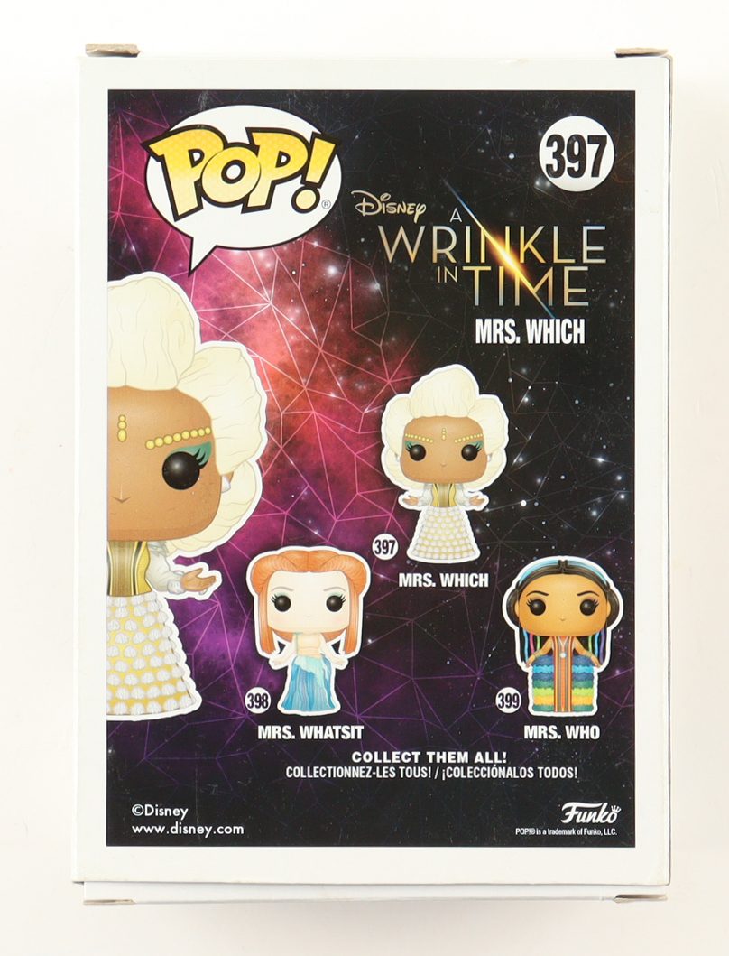Oprah Winfrey Signed "A Wrinkle In Time" #397 Mrs. Which Funko Pop! Vinyl Figure (ACOA) at PristineAuction.com Oprah Winfrey Signed "A Wrinkle In Time" #397 Mrs. Which Funko Pop! Vinyl Figure (ACOA) at PristineAuction.com