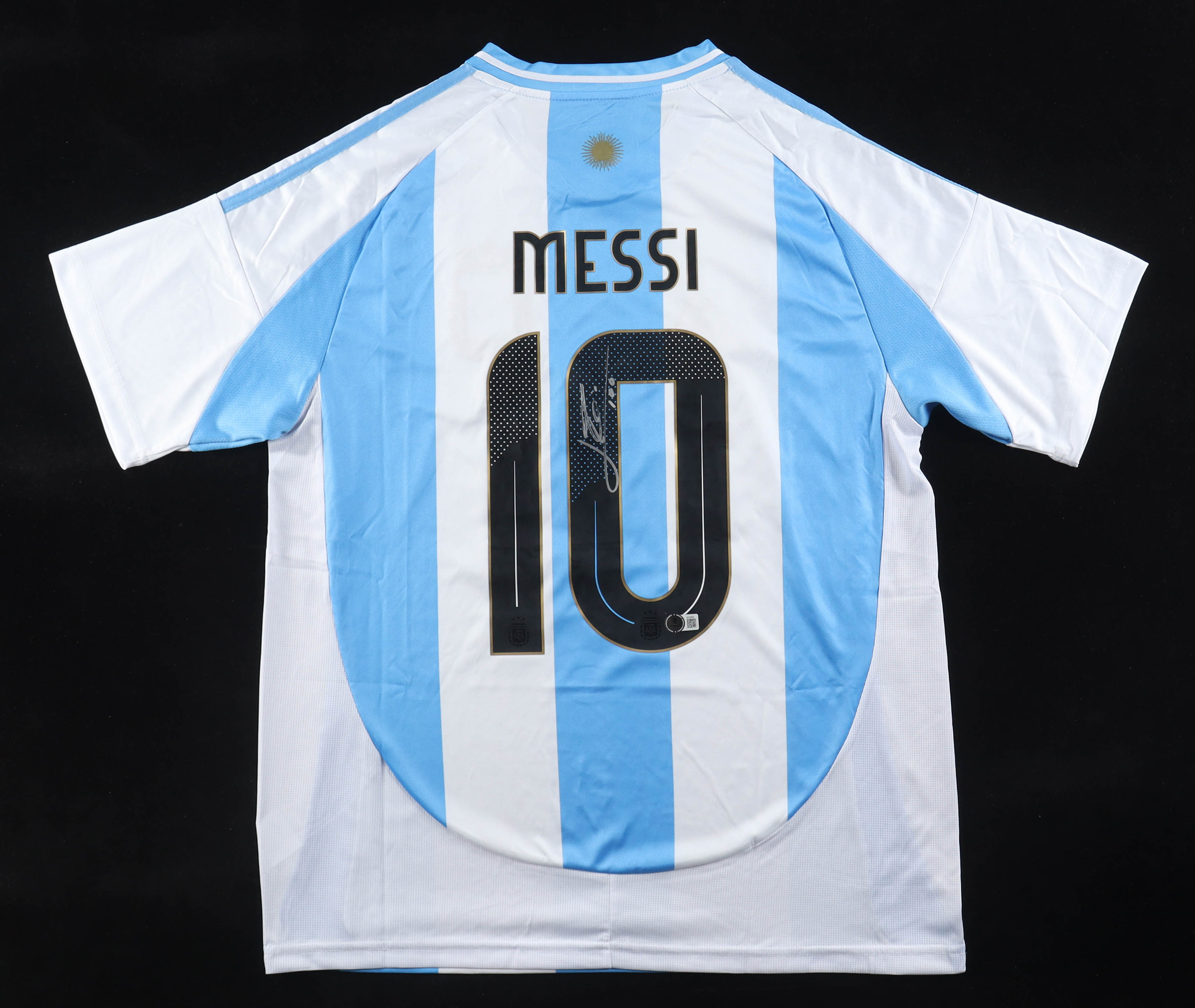 Lionel Messi Signed Argentina Adidas Authentic Jersey Inscribed "Leo" (Beckett) at PristineAuction.com Lionel Messi Signed Argentina Adidas Authentic Jersey Inscribed "Leo" (Beckett) at PristineAuction.com