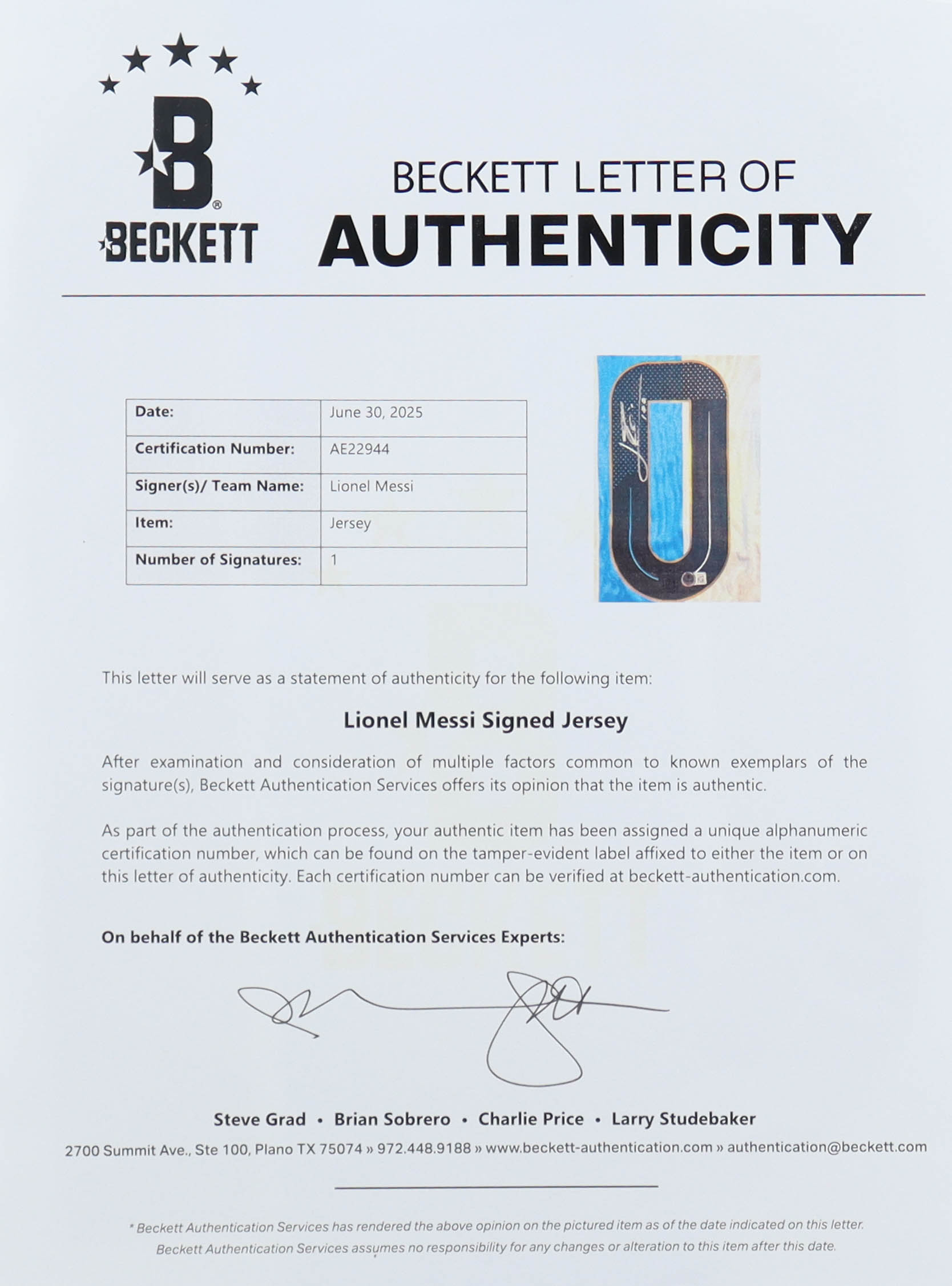 Lionel Messi Signed Argentina Adidas Authentic Jersey Inscribed "Leo" (Beckett) at PristineAuction.com Lionel Messi Signed Argentina Adidas Authentic Jersey Inscribed "Leo" (Beckett) at PristineAuction.com
