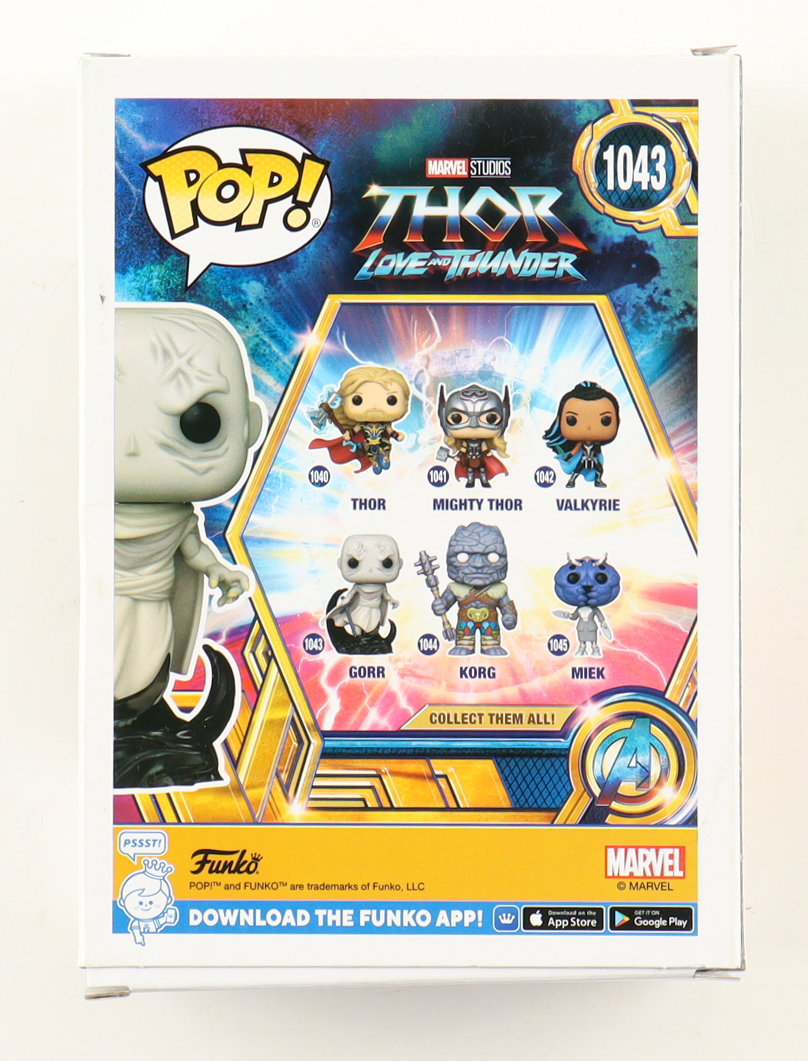 Christian Bale Signed "Marvel- Thor: Love and Thunder" #1043 Gorr Funko Pop! Vinyl Figure (ACOA) at PristineAuction.com Christian Bale Signed "Marvel- Thor: Love and Thunder" #1043 Gorr Funko Pop! Vinyl Figure (ACOA) at PristineAuction.com