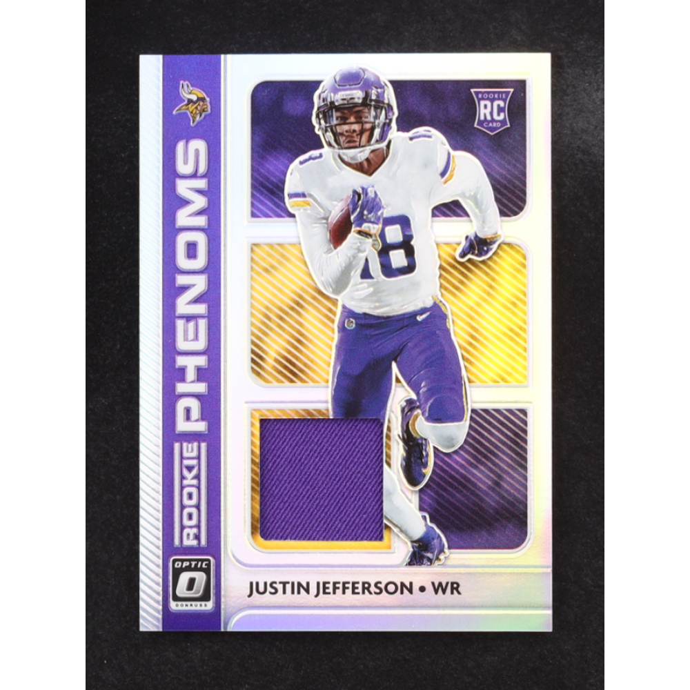 Justin Jefferson 2020 Panini Donruss Optic Rookie Phenoms #RP-13 RC at PristineAuction.com Justin Jefferson 2020 Panini Donruss Optic Rookie Phenoms #RP-13 RC at PristineAuction.com