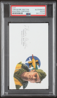 Theodore Milton Signed 3x5 Cut (PSA) at PristineAuction.com